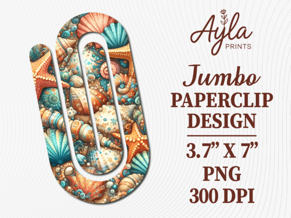 Beach Sea Shells Jumbo Paperclip Design: A Strategic Tool for Organized Creativity