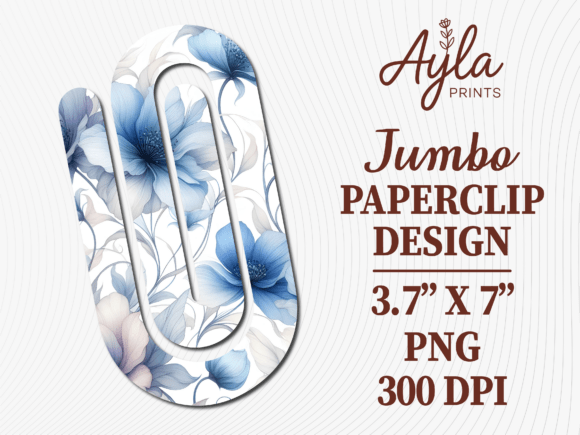 Blue Wildflowers Jumbo Paperclip Design: A Practical Review for Creators and Educators