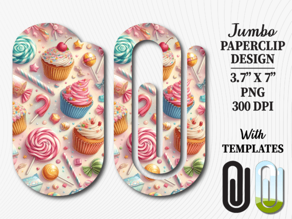 Candy Cupcake Sweet Jumbo Paperclip PNG: The Ultimate Digital Asset for Creative Projects