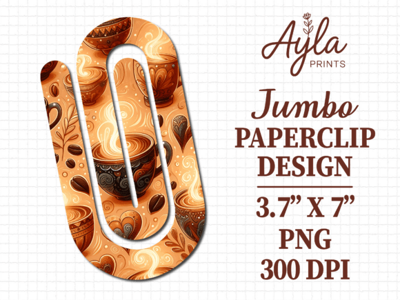Coffee Autumn Drink Jumbo Paperclip