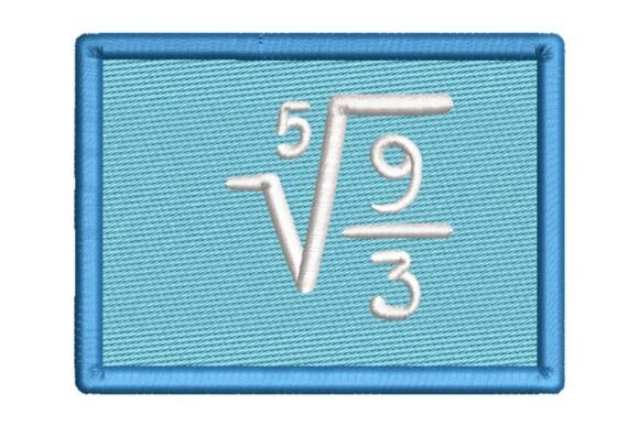 Mathematical Equation Chalkboard Embroidery Design