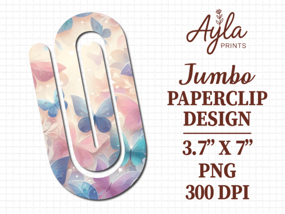 Pink Pastel Butterfly Jumbo Paperclip: A Delightful Upgrade for Your Daily Organization