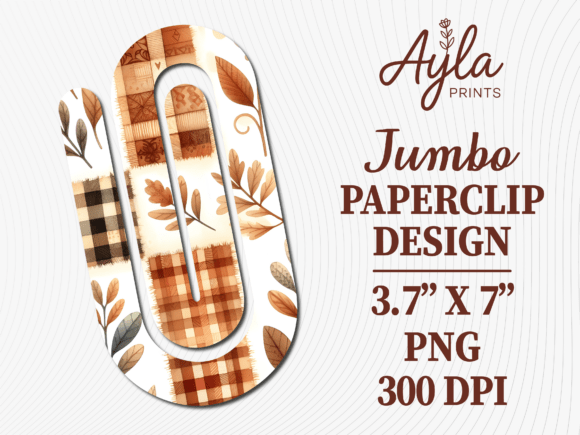 Plaid Autumn Leaves Jumbo Paperclip: The Ultimate Digital Solution for Seasonal Organization and Creativity