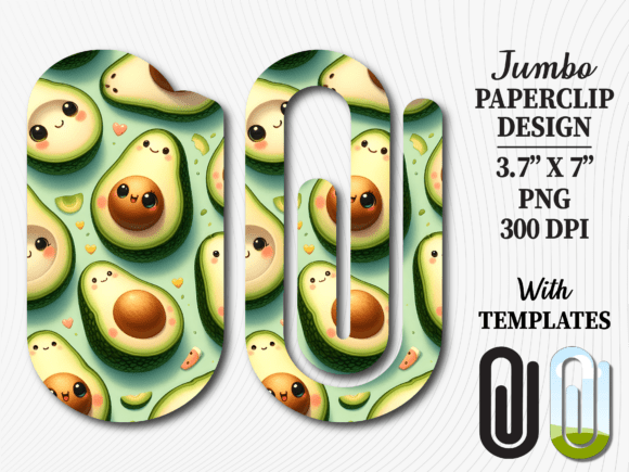Revitalizing Productivity: The Strategic Appeal of the Avocado Fruit Kawaii Jumbo Paperclip