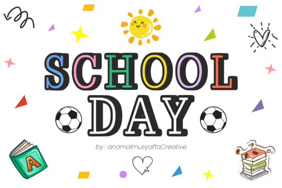 Schoolday Regular: A Boldly Playful School-Inspired Outline Font
