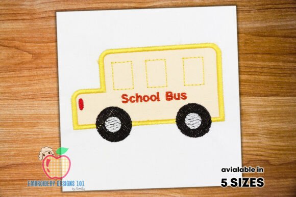 The Yellow School Bus Appliques: A Versatile Asset for Custom Embroidery Projects