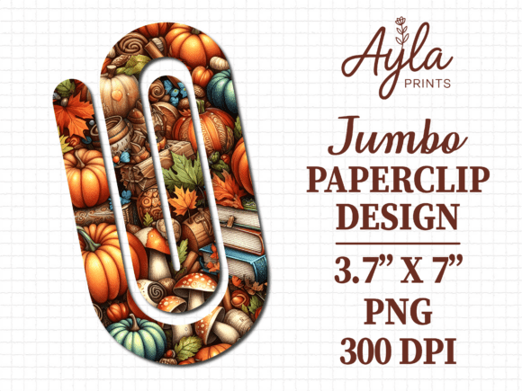 Transforming Office Aesthetics and Creative Workflows with the Autumn Fall Pumpkin Jumbo Paperclip PNG