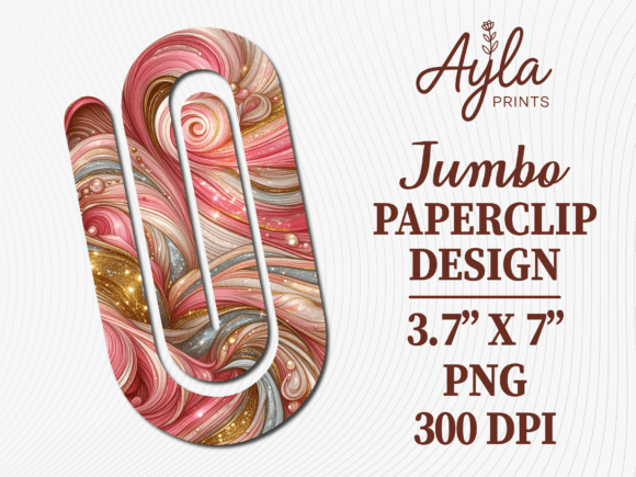 Unlocking Creativity with the Pink Marble Texture Jumbo Paperclip